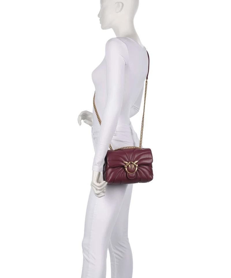Pinko Love Puff Mini Bolso de hombro ribes intenso/antique gold