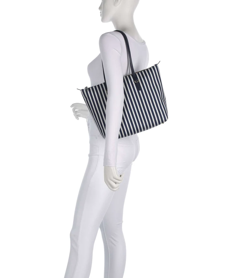 Lauren Ralph Lauren Keaton 26 Bolsa shopping skinny stripe/refined navy