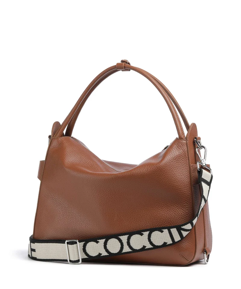 Coccinelle Gretel Ribbon Bolso de hobo cognac