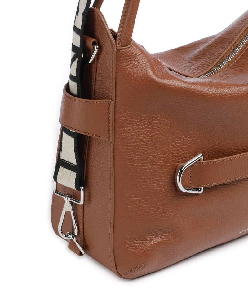 Coccinelle Gretel Ribbon Bolso de hobo cognac