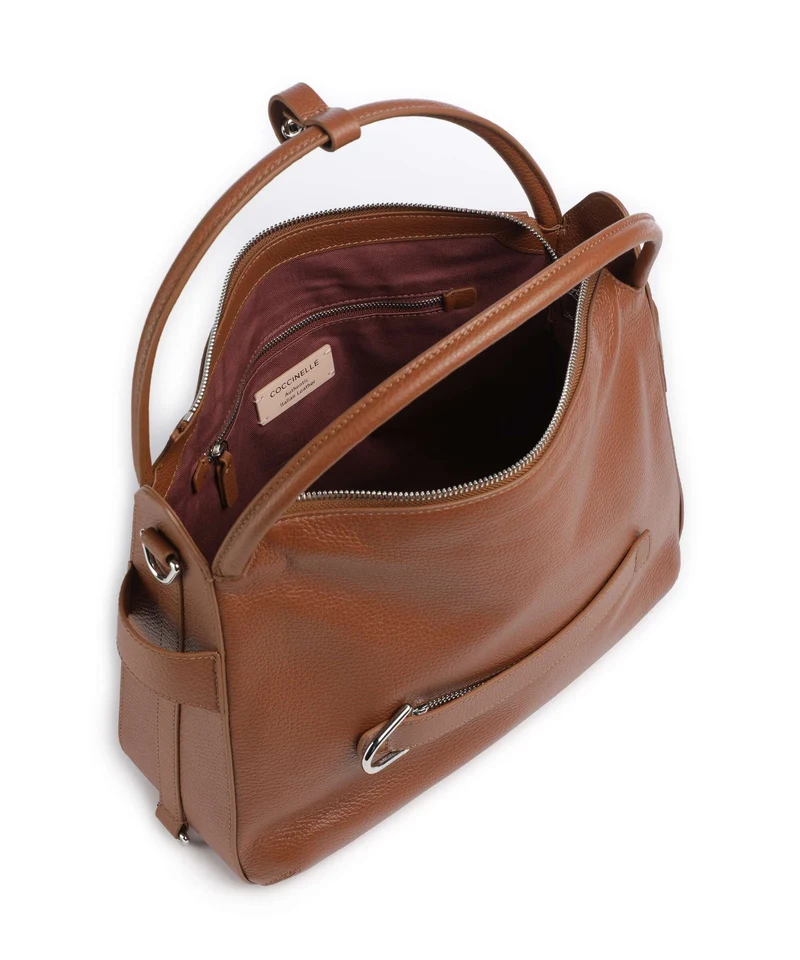 Coccinelle Gretel Ribbon Bolso de hobo cognac