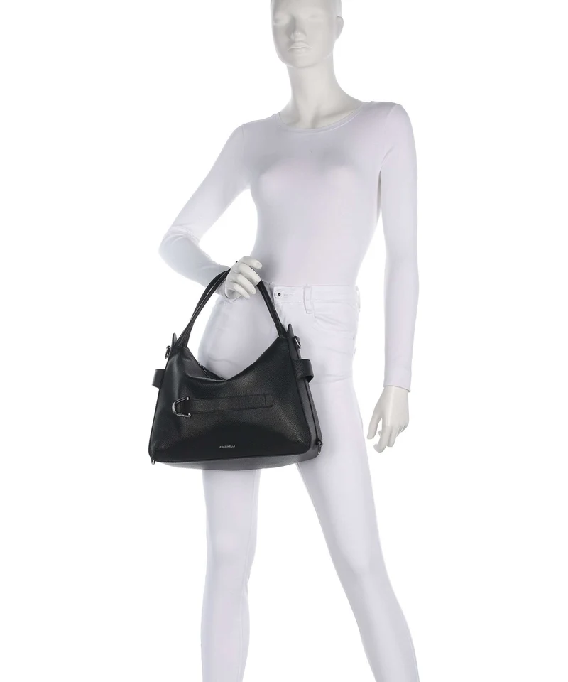 Coccinelle Gretel Ribbon Bolso de hobo noir