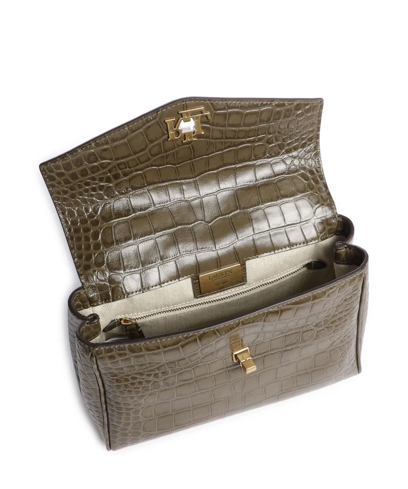 Lauren Ralph Lauren Farrah Small Bolso de mano botanic green