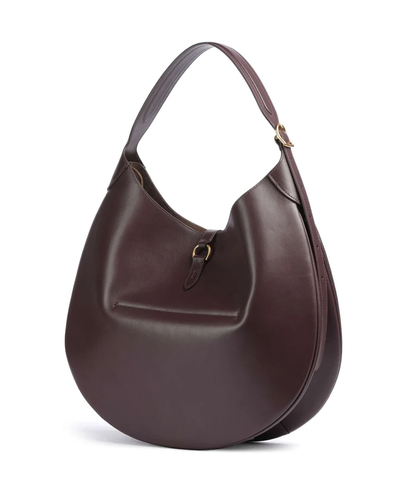 Polo Ralph Lauren ID Collection Medium Bolso de hobo midnight merlot