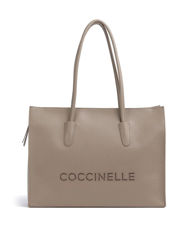 Coccinelle Myrtha Bolsa shopping warm taupe