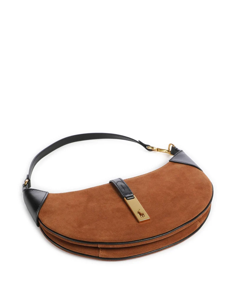 Polo Ralph Lauren ID Collection Small Bolso de hombro toffee/black