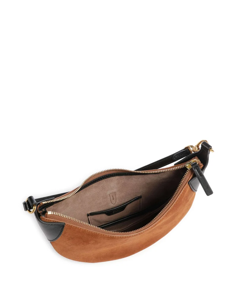 Polo Ralph Lauren ID Collection Small Bolso de hombro toffee/black