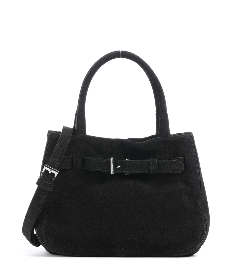 Abro Suede Jill Bolso de mano black/nickel