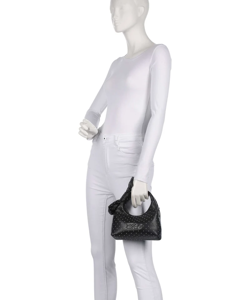 Karl Lagerfeld K/Soiree Mini Bow Bolso de mano black embellishment