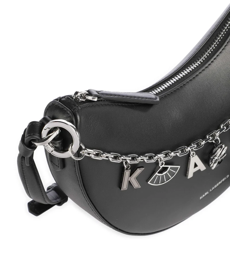 Karl Lagerfeld K/Autograph Small Bandolera black embellishment