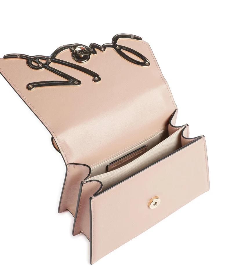 Karl Lagerfeld K/Signature 2.0 Bandolera nude pink