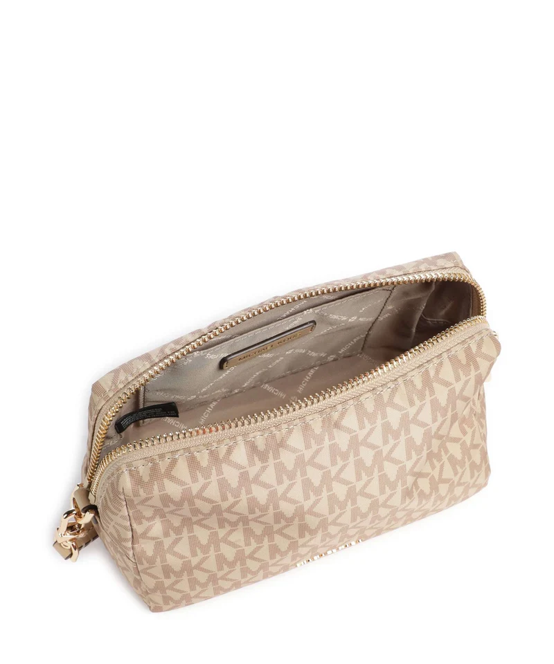 Michael Kors Zadie Small Bolso de cosméticos khaki