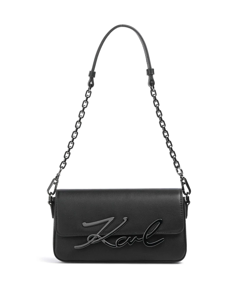 Karl Lagerfeld K/Signature 2.0 Small Bolso de hombro black/gunmetal