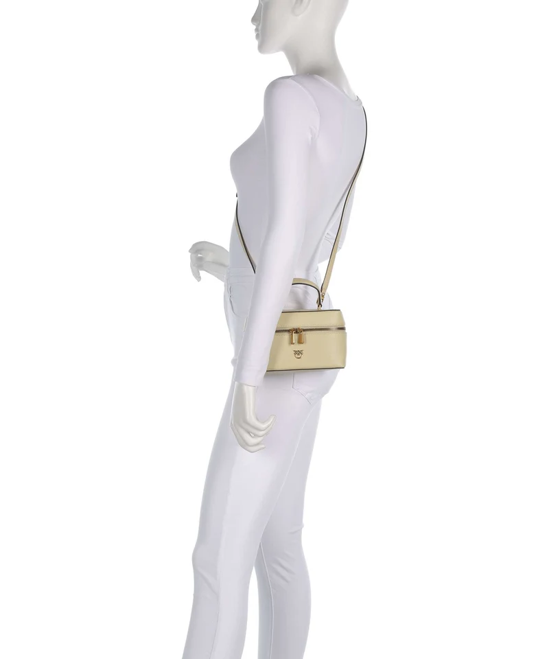 Pinko Vanity Mini Bandolera giallo vaniglia/antique gold