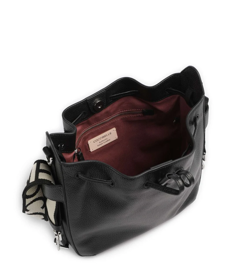 Coccinelle Gretel Ribbon Bucket bolso de mano noir