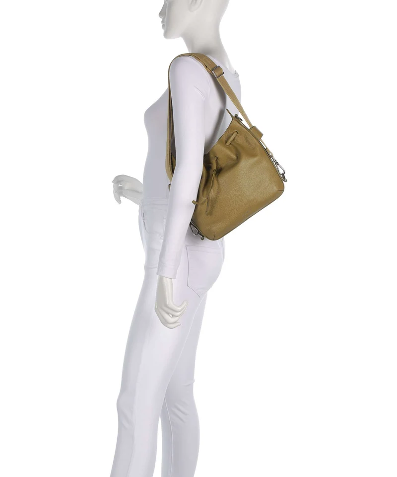 Coccinelle Gretel Ribbon Bucket bolso de mano seagrass