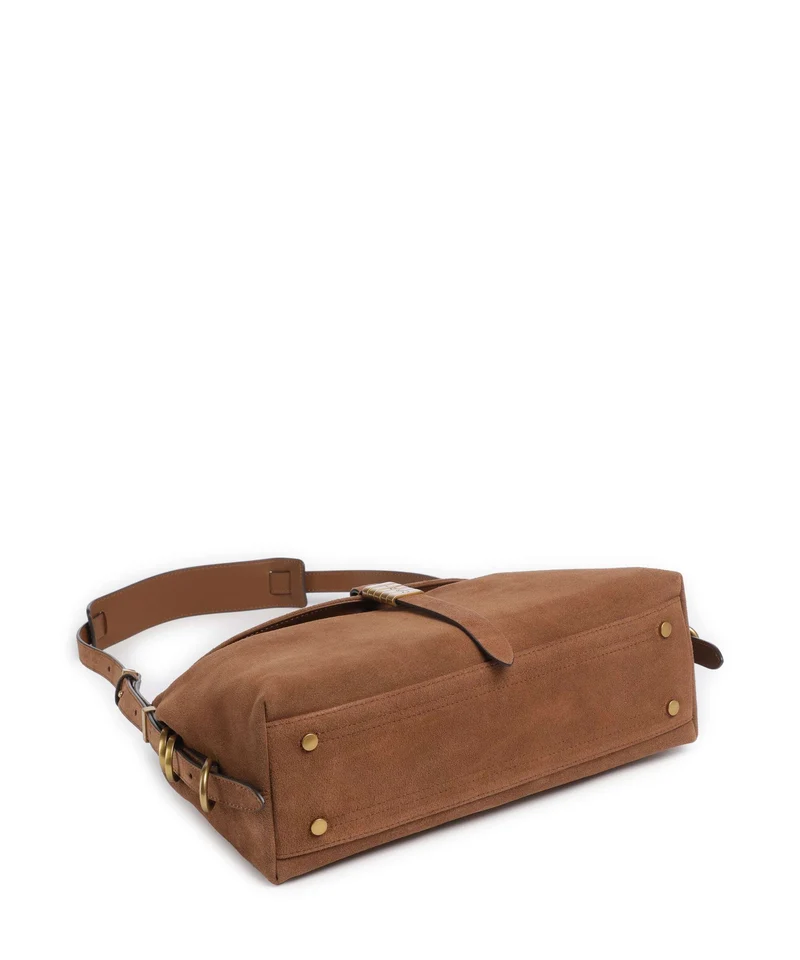Pinko Saddle Classic Bolso de hobo marrone/leone/antique gold