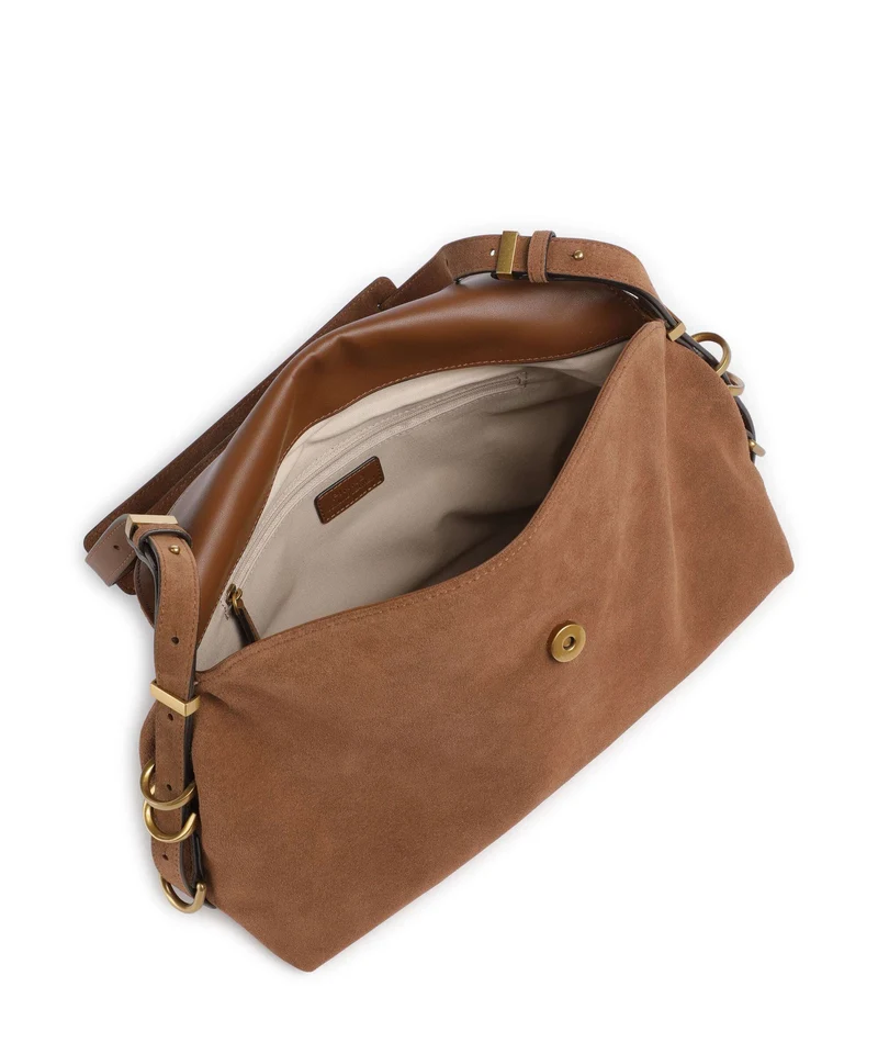 Pinko Saddle Classic Bolso de hobo marrone/leone/antique gold