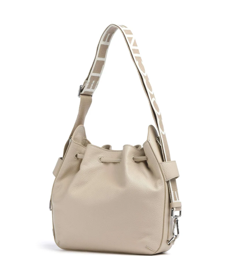 Coccinelle Gretel Ribbon Bucket bolso de mano sandshell