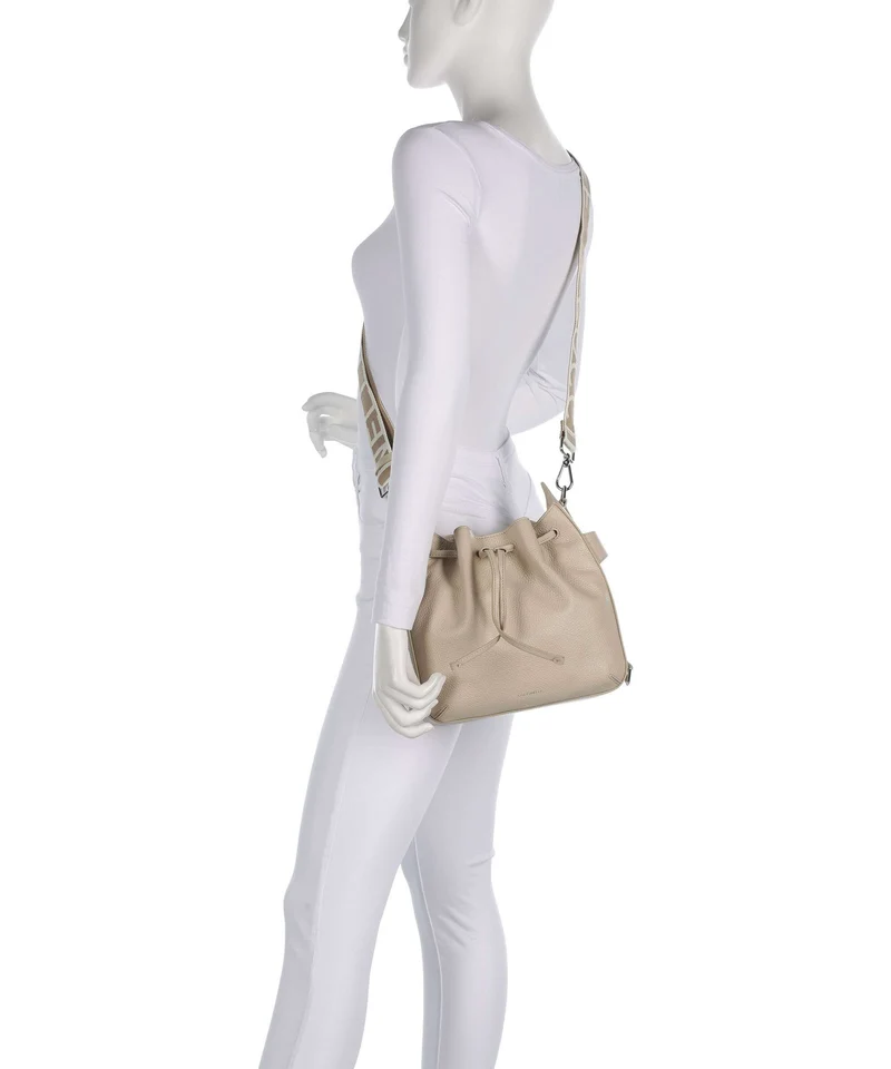 Coccinelle Gretel Ribbon Bucket bolso de mano sandshell