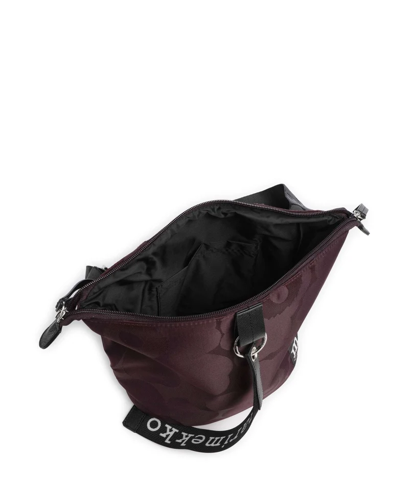 Marimekko Wear All Day Unikko Bucket bolso de mano wine red/dark wine