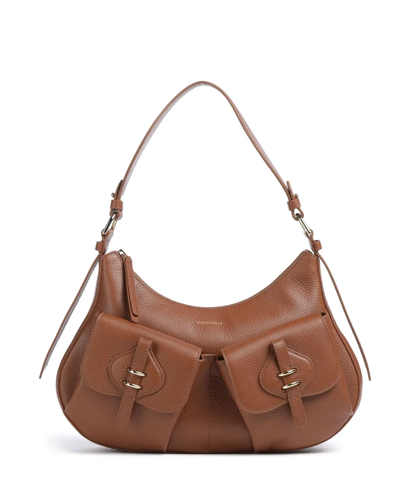 Coccinelle Mavery Pocket Bolso de hobo cognac