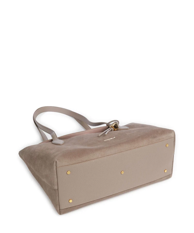 Coccinelle Thess Suede Bolsa shopping warm taupe