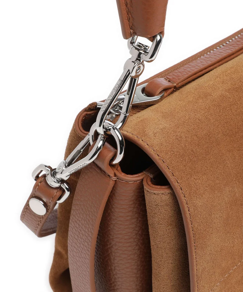 Coccinelle Boheme Suede Bolso de hombro cognac