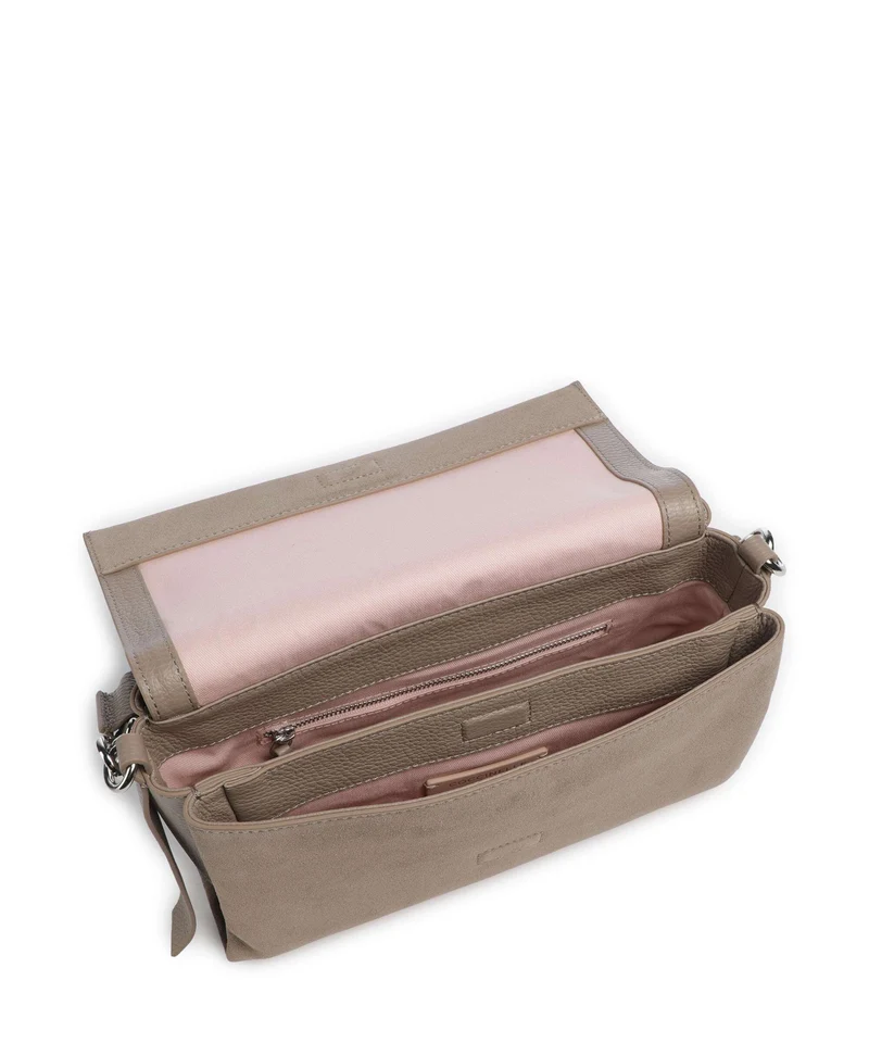 Coccinelle Boheme Suede Bolso de hombro warm taupe