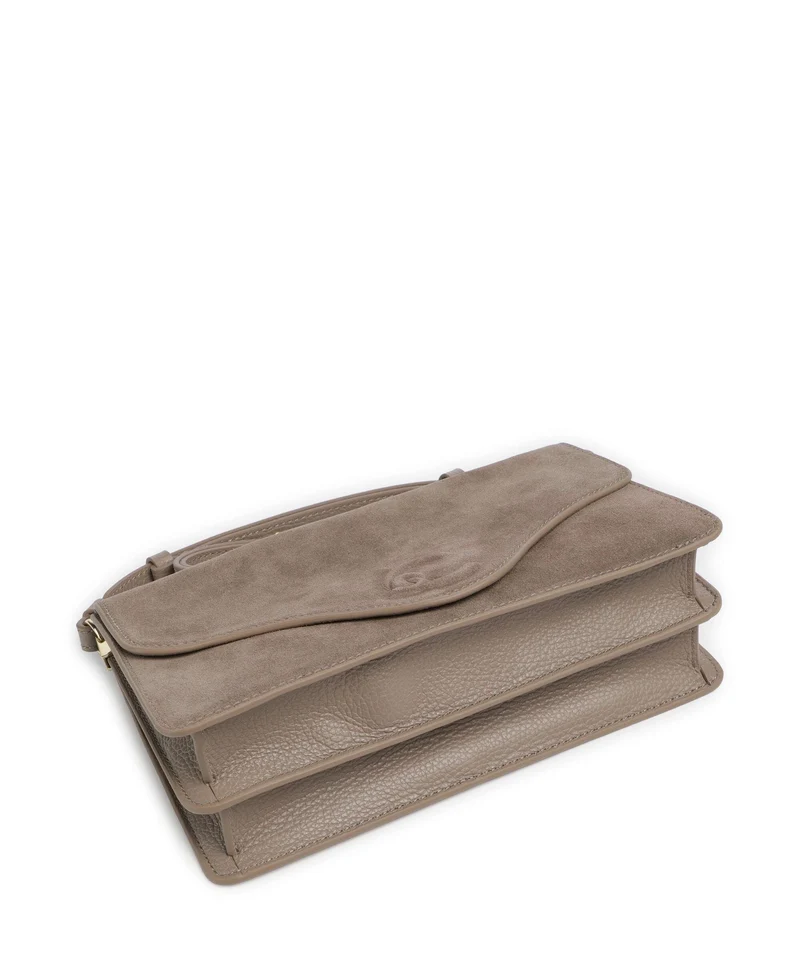 Coccinelle C-Me Softy Suede Bolso de hombro warm taupe