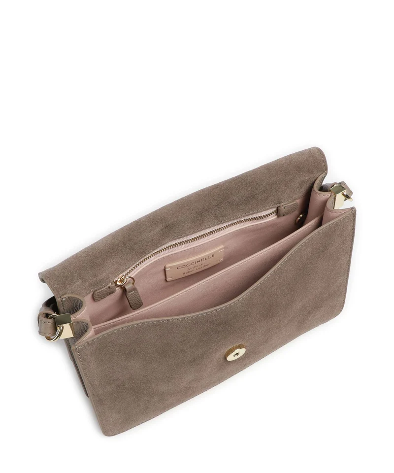 Coccinelle C-Me Softy Suede Bolso de hombro warm taupe