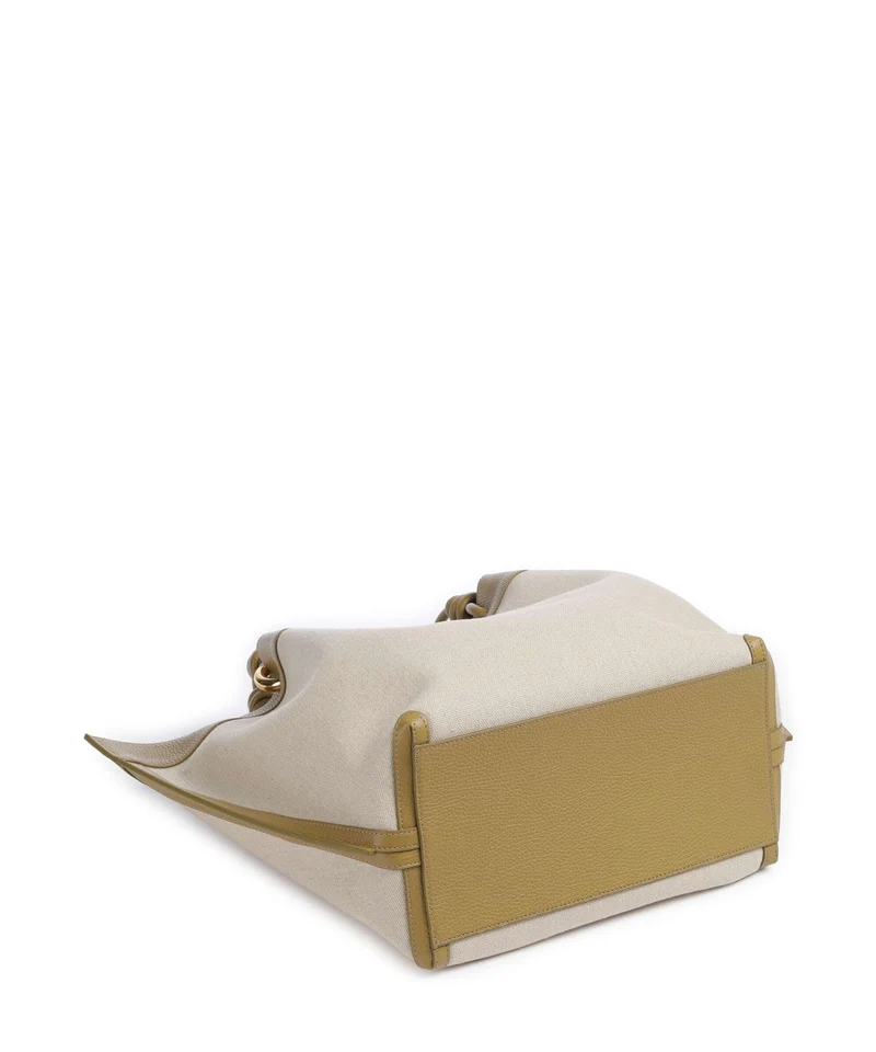 Coccinelle Finn Canvas Bolsa shopping natural/seagrass