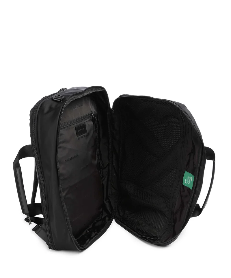 Emporio Armani Recycled Nylon Bolso mochila black beauty