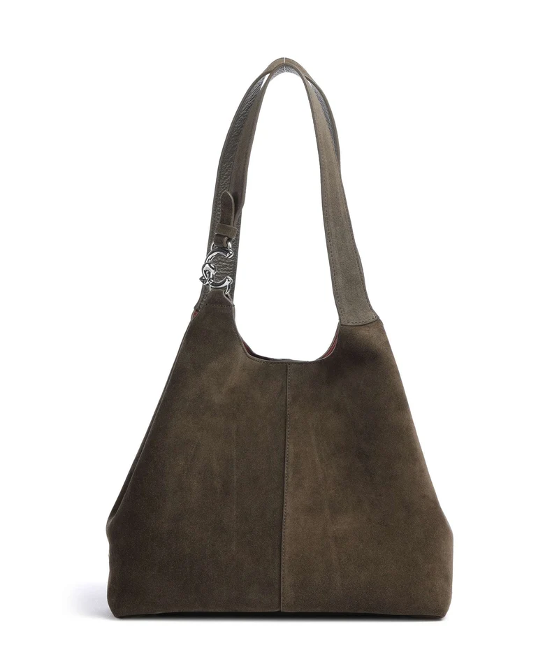 Coccinelle C-Easy Suede Bolso de hobo fango