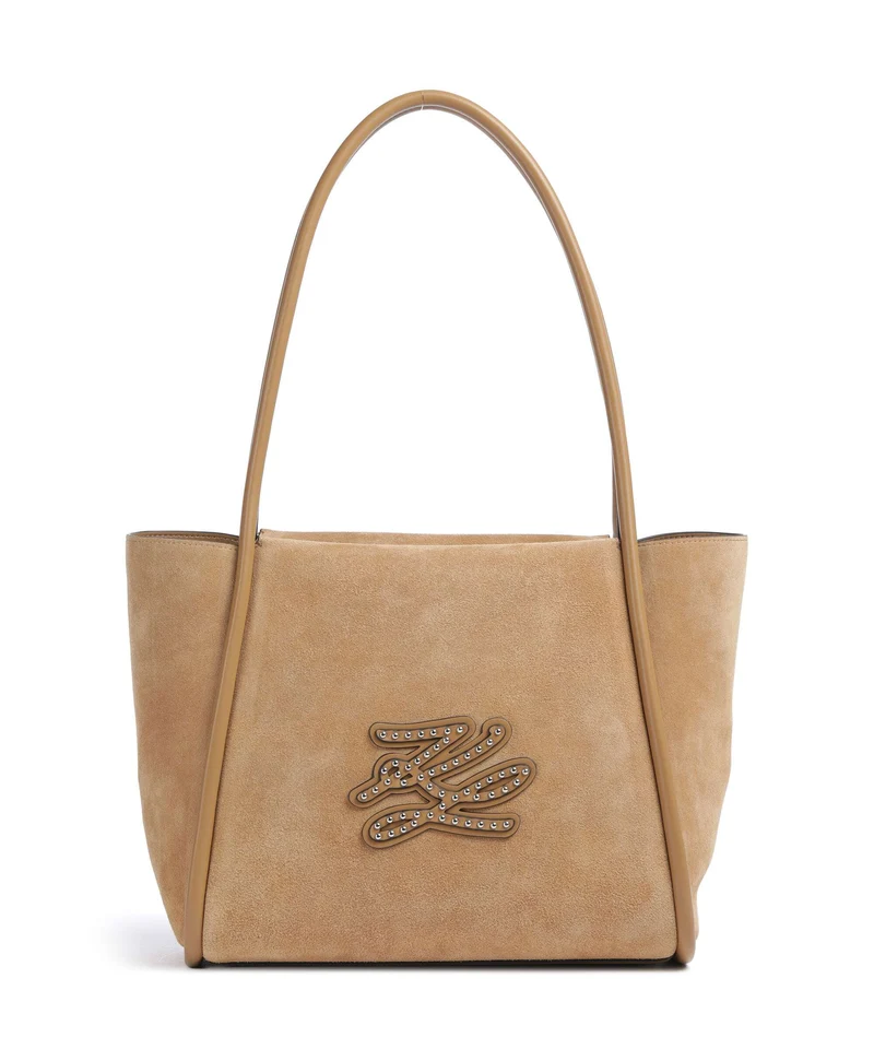 Karl Lagerfeld K/Autograph Patch Bolsa shopping caramel