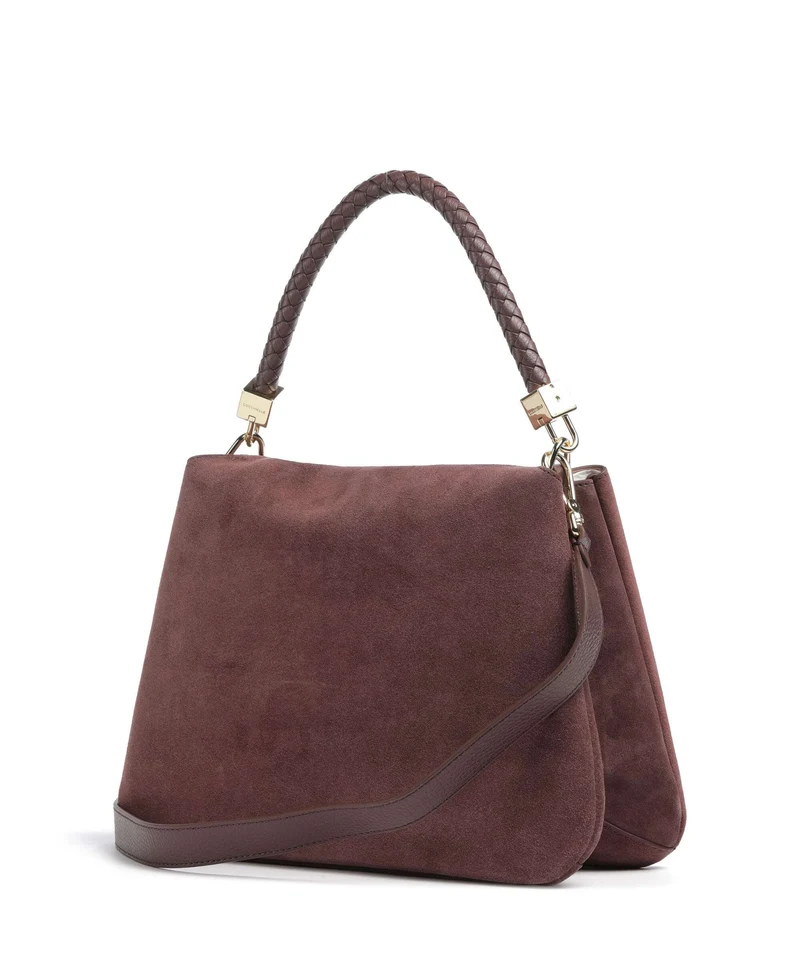 Coccinelle Tiggy Suede Bolso de mano berry