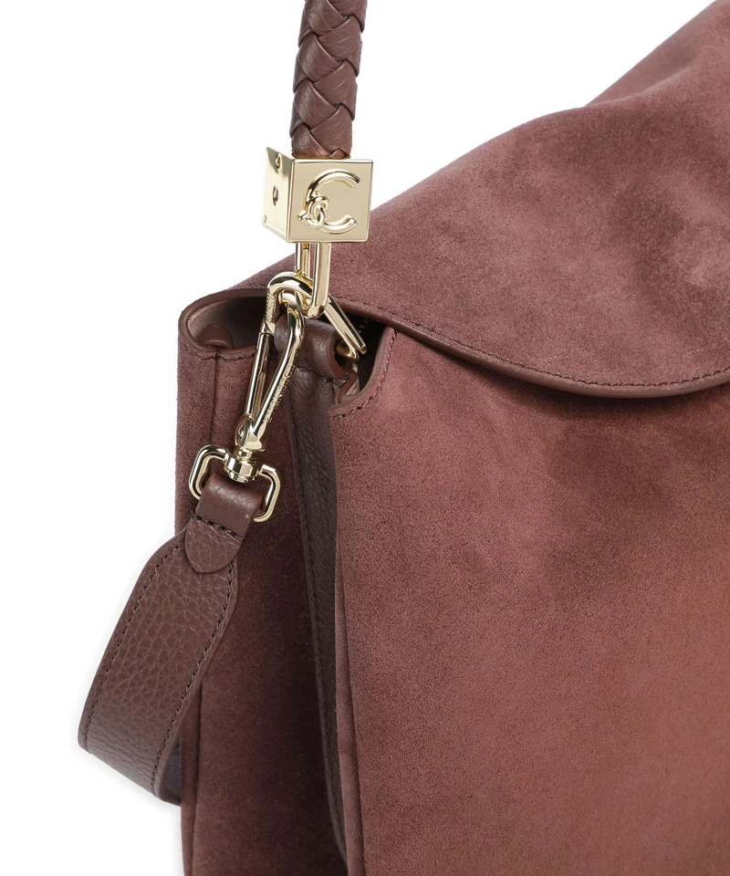 Coccinelle Tiggy Suede Bolso de mano berry