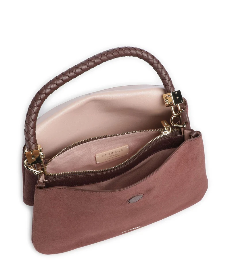 Coccinelle Tiggy Suede Bolso de mano berry