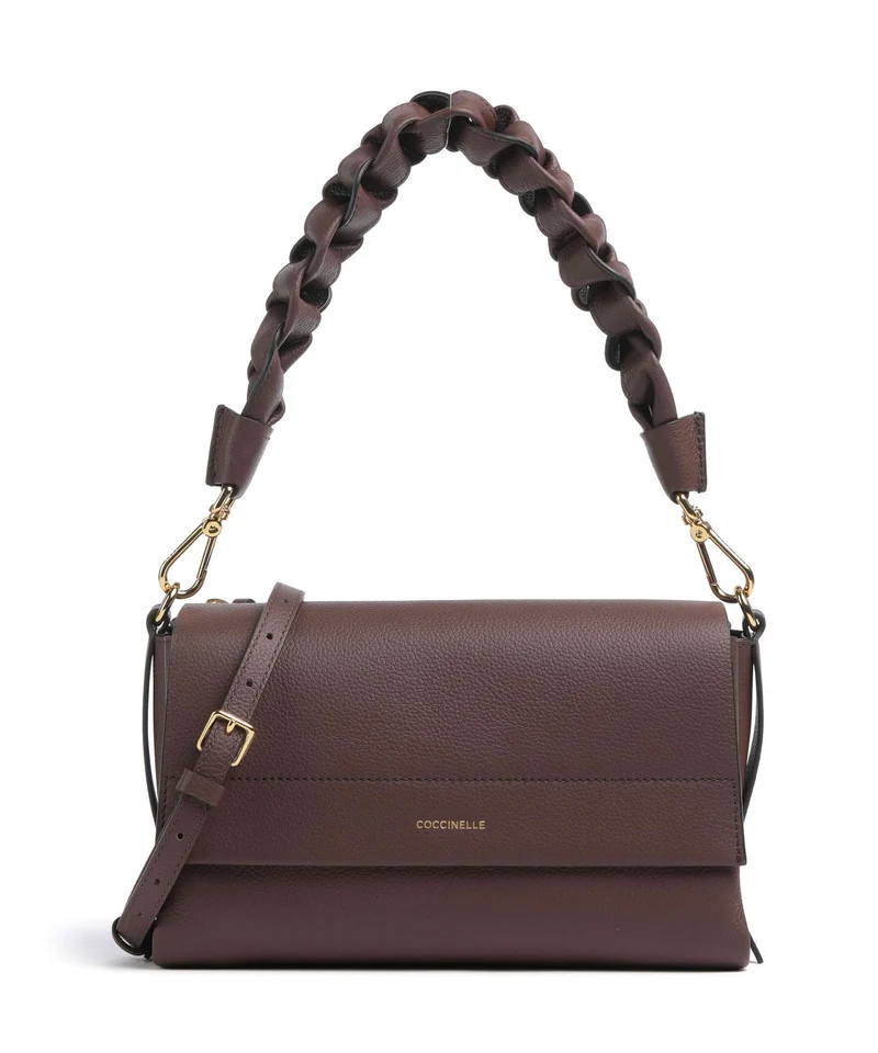 Coccinelle Boheme Grana Double Bolso de hombro berry/winter rose