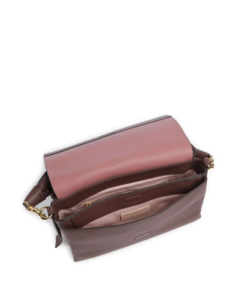 Coccinelle Boheme Grana Double Bolso de hombro berry/winter rose