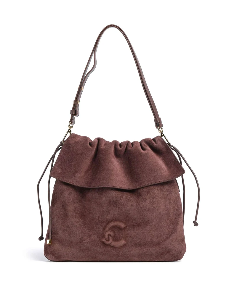 Coccinelle Lidia Suede Bolso de hobo berry