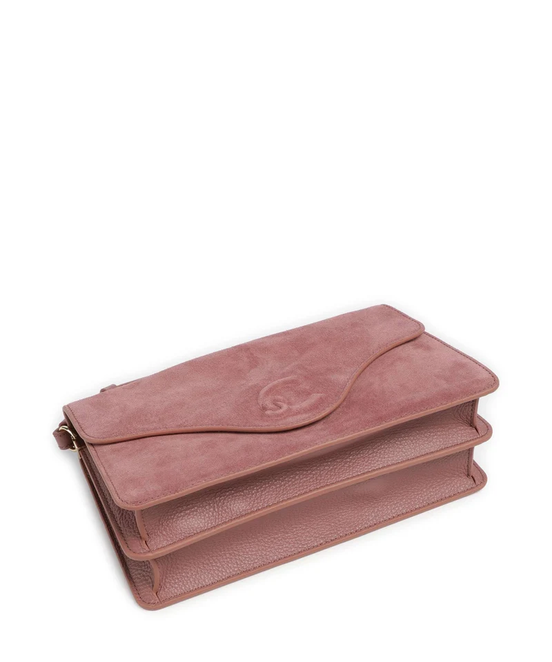 Coccinelle C-Me Softy Suede Bolso de hombro winter rose