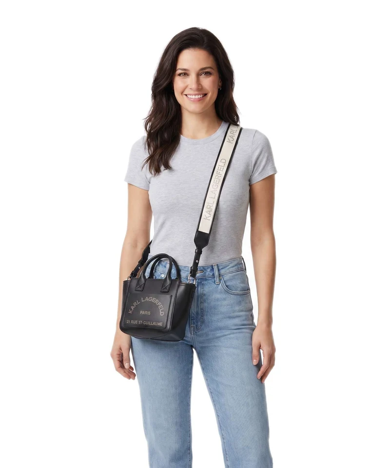 Karl Lagerfeld K/Daily Mini Bolso de mano black nickel