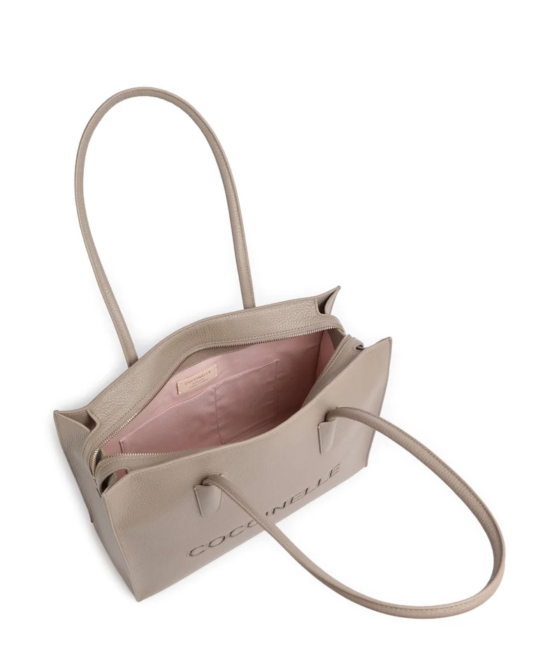 Coccinelle Myrtha Bolsa shopping warm taupe