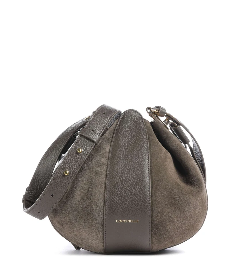 Coccinelle Boom Bucket bolso de mano fango