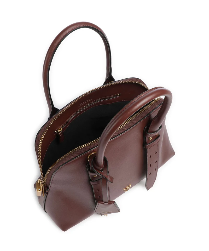 Pinko Bowling Medium Bolso de mano burgundy wine/antique gold