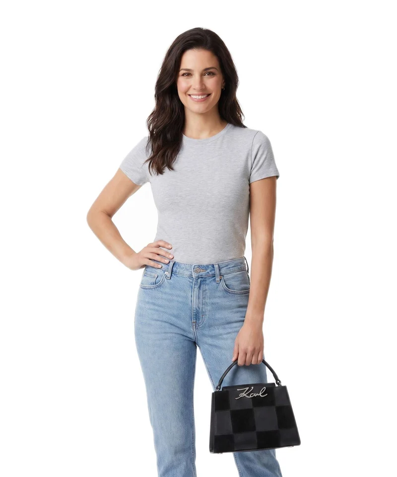 Karl Lagerfeld K/Signature Mini Bolso de mano black nickel