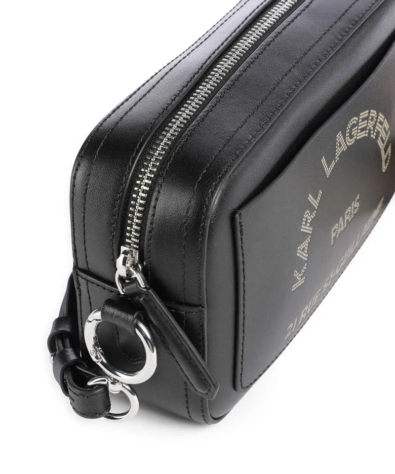 Karl Lagerfeld K/Daily Bandolera black nickel
