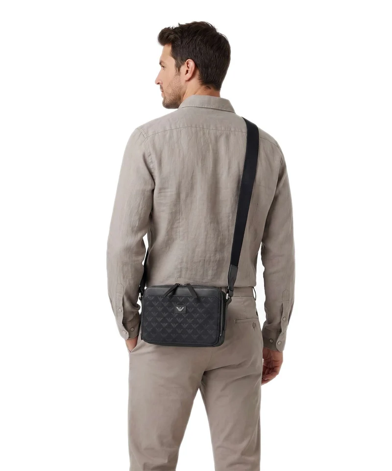 Emporio Armani Special Minorca Bandolera dark navy