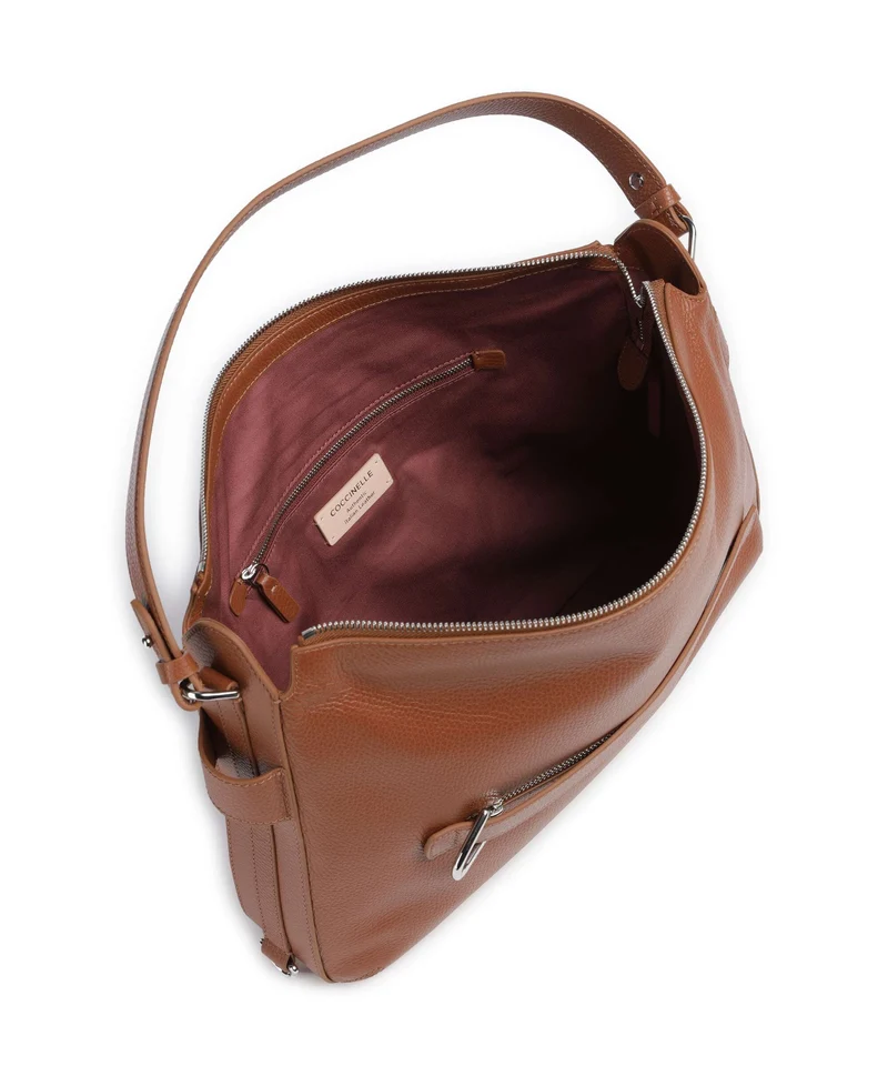 Coccinelle Gretel Ribbon Bolso de hobo cognac